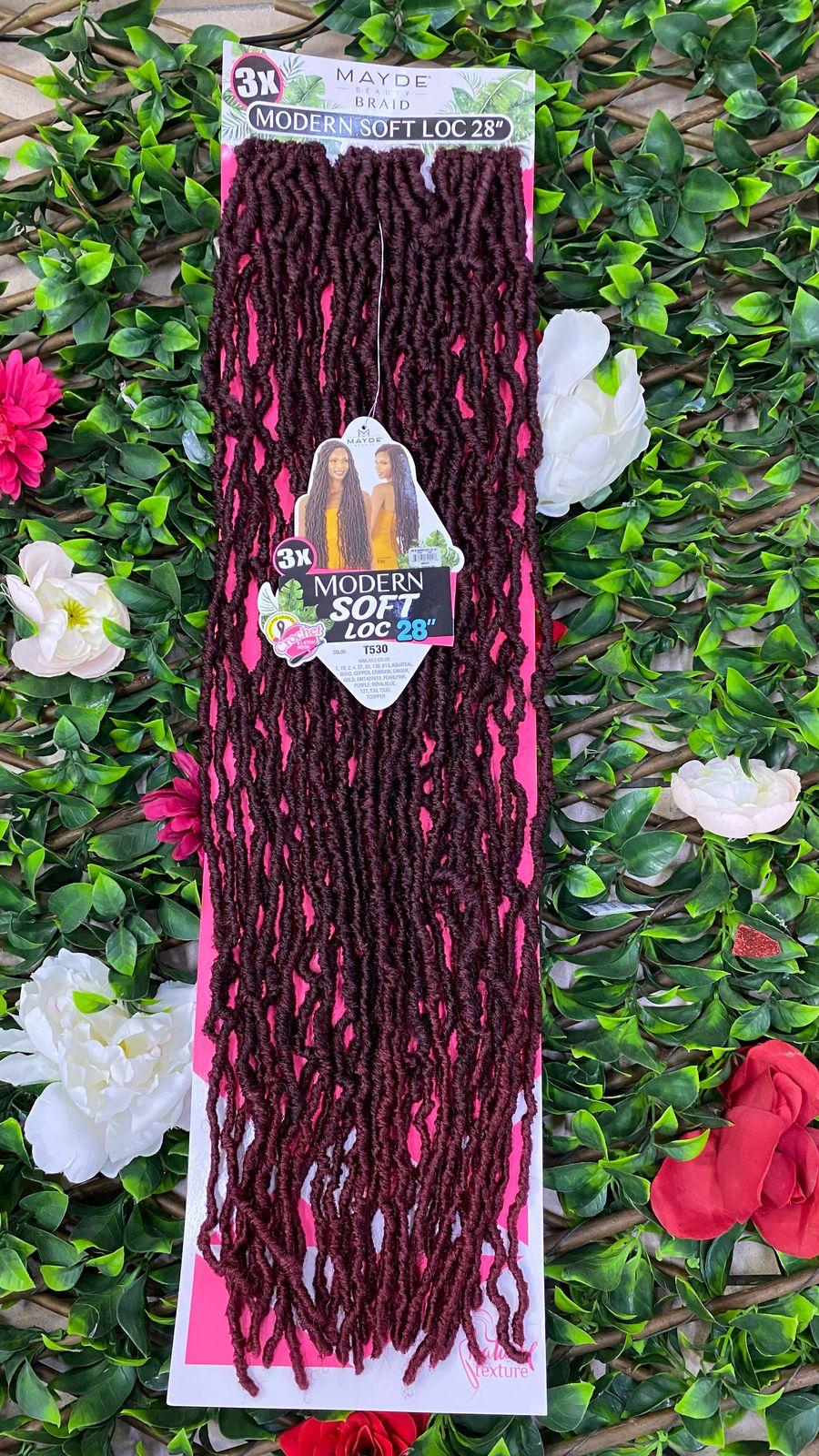 Mayde Beauty 3x Modern Soft Loc 28" Crochet Braids
