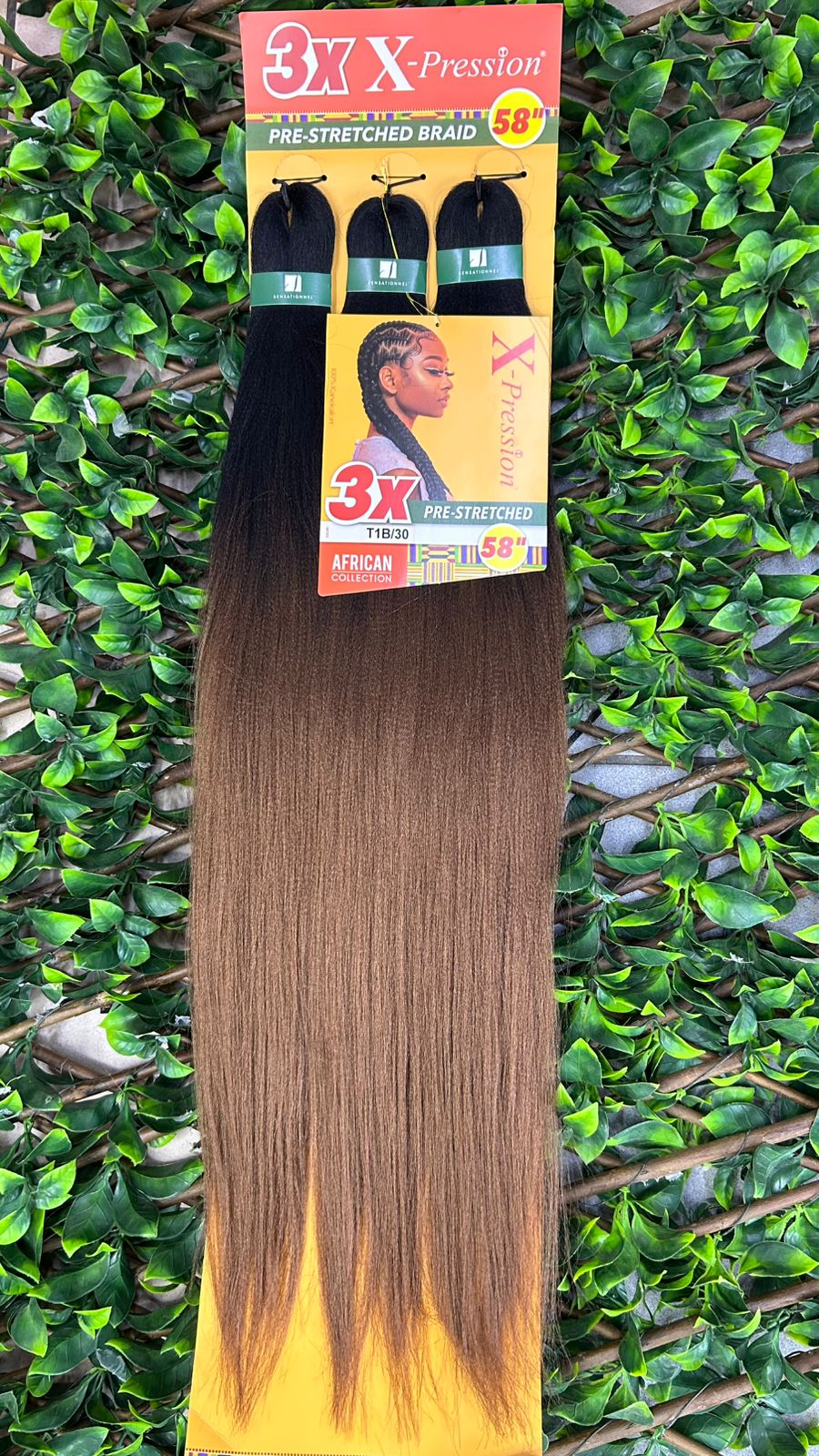 3X X-Pression Pre-Stretched Braid 58” T1B/30