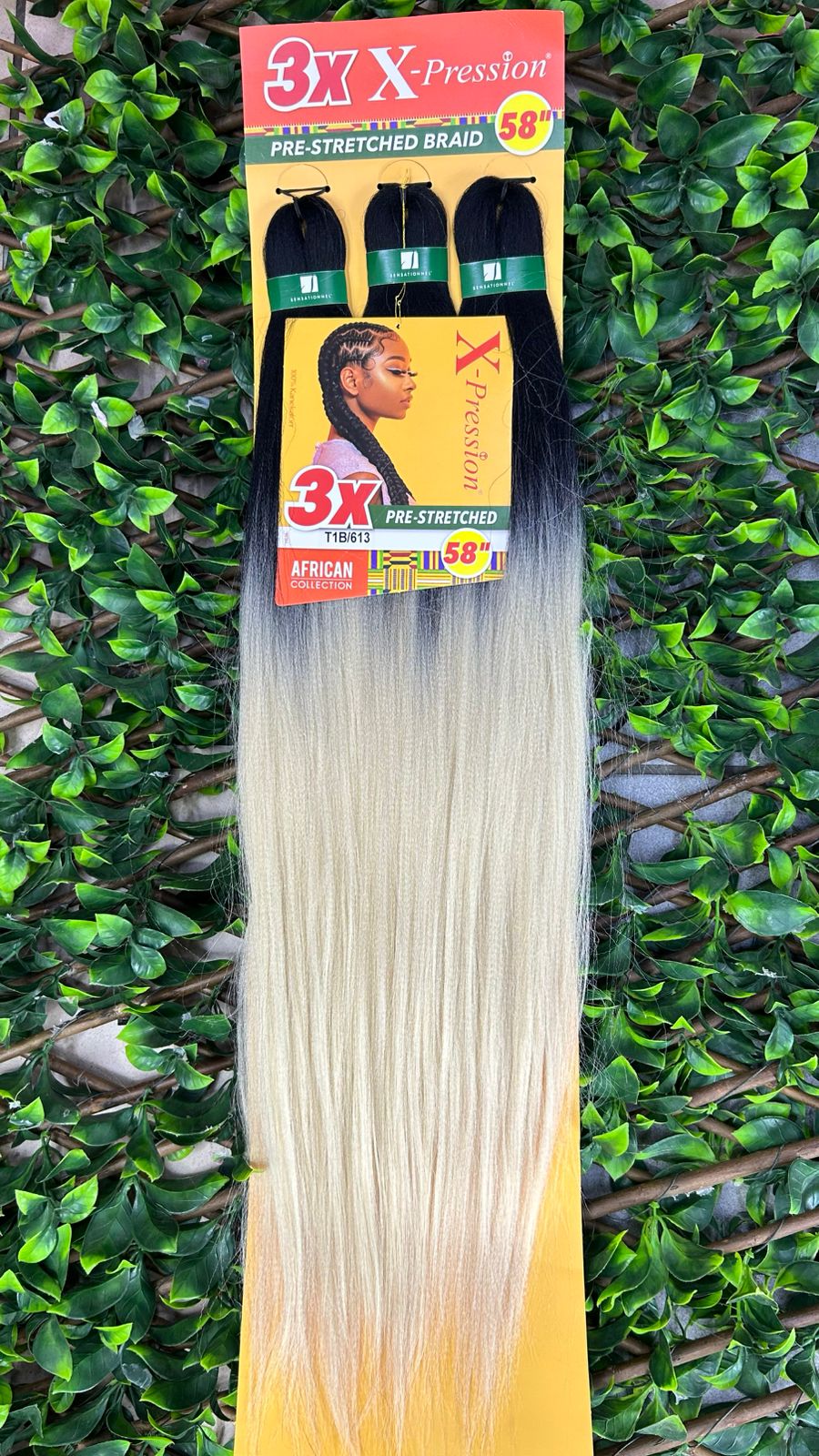 3X X-Pression Pre-Stretched Braid 58” T1B/613