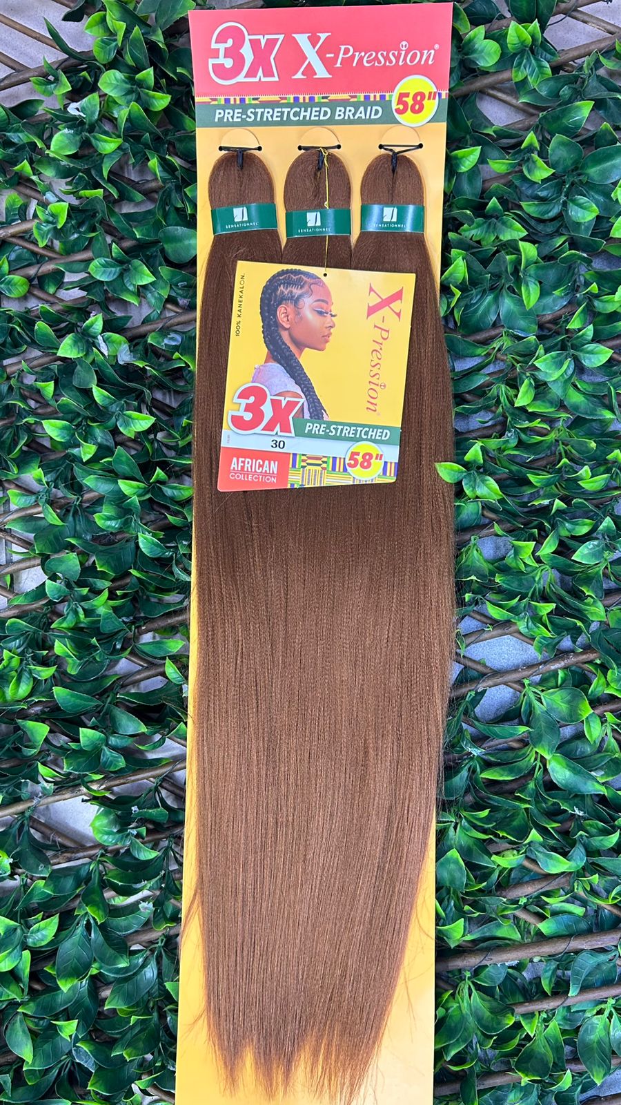 3X X-Pression Pre-Stretched Braid 58” 30