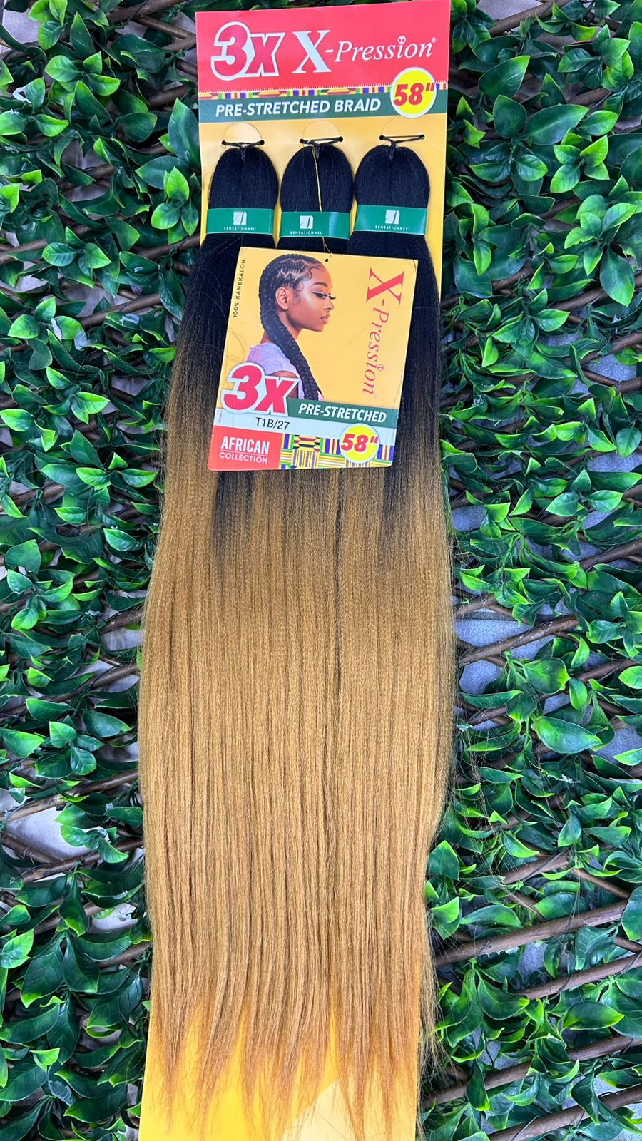 3X X-Pression Pre-Stretched Braid 58” T1B/27