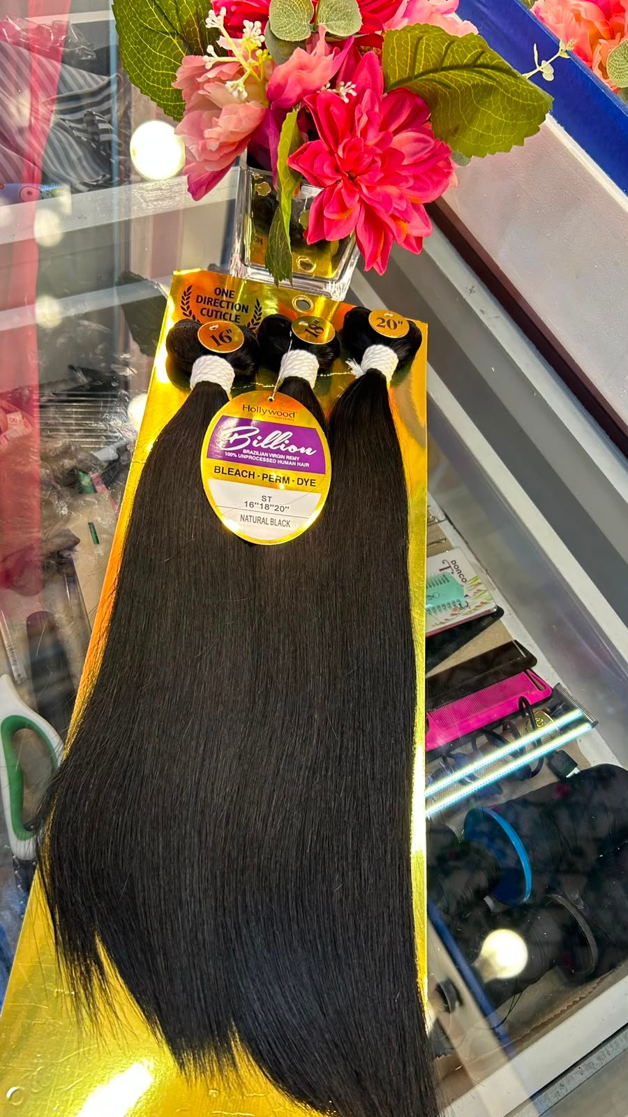 Hollywood Billion 100% Unprocessed Brazilian Virgin Hair Straight