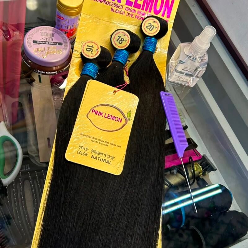 Pink Lemon Straight 100% Unprocessed Virgin Remy Human Hair